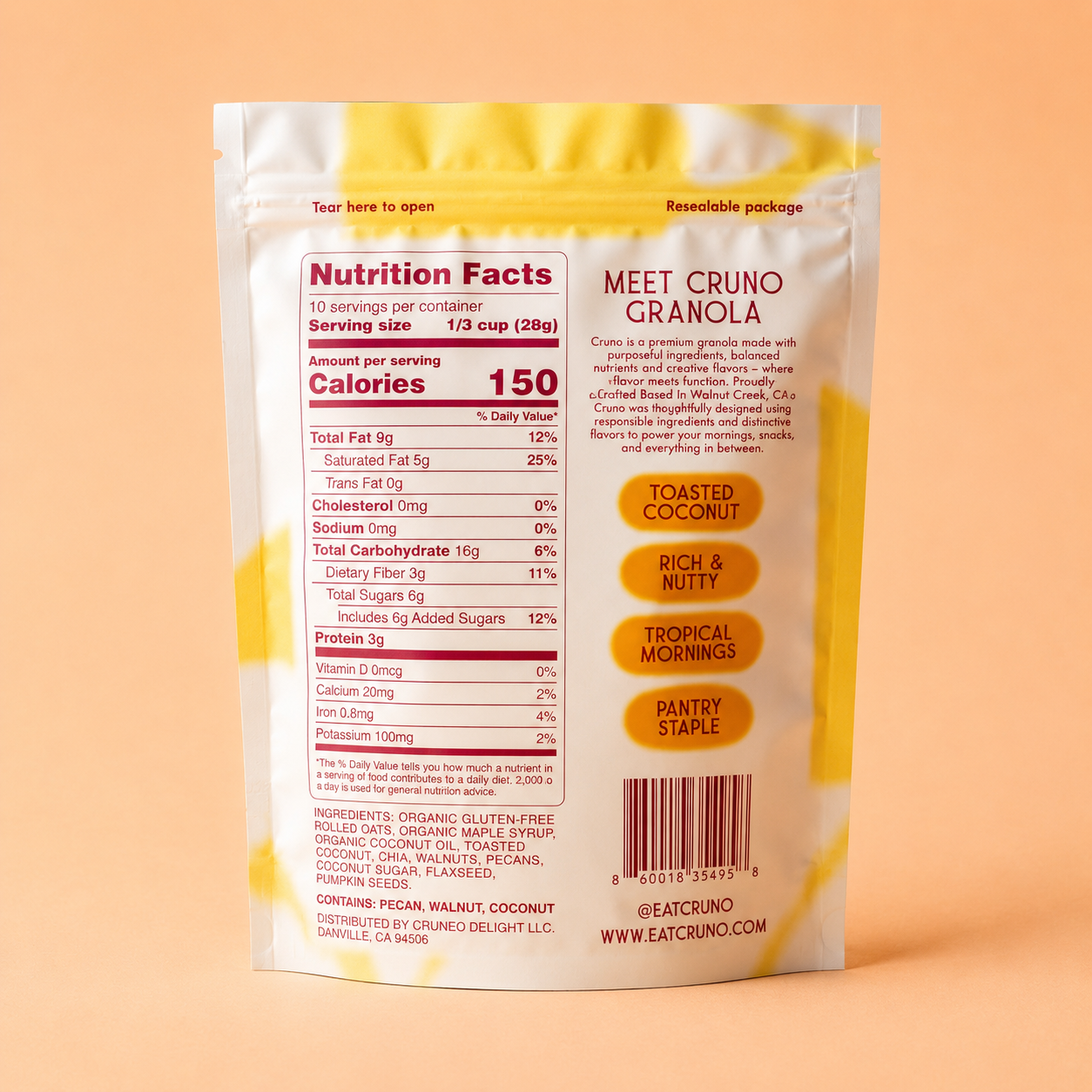 Coconut & Walnut <br/>Granola